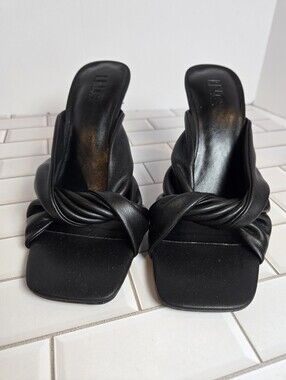 INC Birana Twisted Slide Square Toe Sandal SZ 8M NIB Chic Cute Party